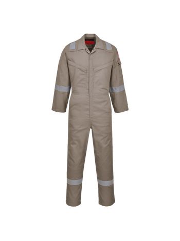Araflame Silver Coverall, 38, R, Khaki